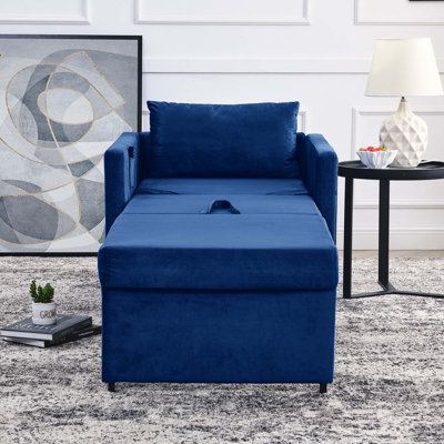 Clandon 31.88'' Velvet Sleeper Sofa