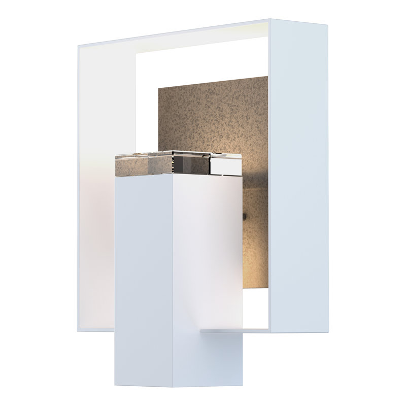 Shadow Box Outdoor Armed Sconce, 8.5" H x 7" W x 4" D, Natural Iron, Coastal Bronze