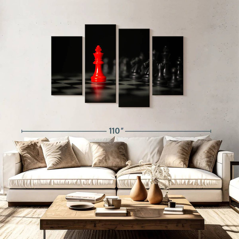 Senne Chess King Pop, 48" H x 75" W