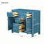 Modern Freestanding Single Bathroom Vanity with 4 Drawers & 2 Cabinets