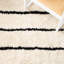 Tapis rayé ivoire / noir Chandless-224294206