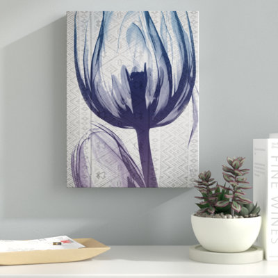 Aubergine Textiles 1 - Wrapped Canvas Print