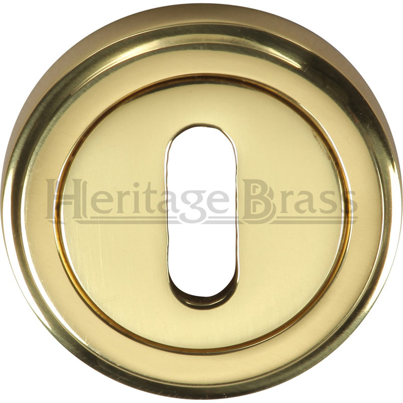 Heritage Brass Heritage Key Escutcheon, Polished Brass