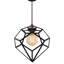 Luminaire suspendu unique 1 lumière avec abat-jour cage en métal Kaia