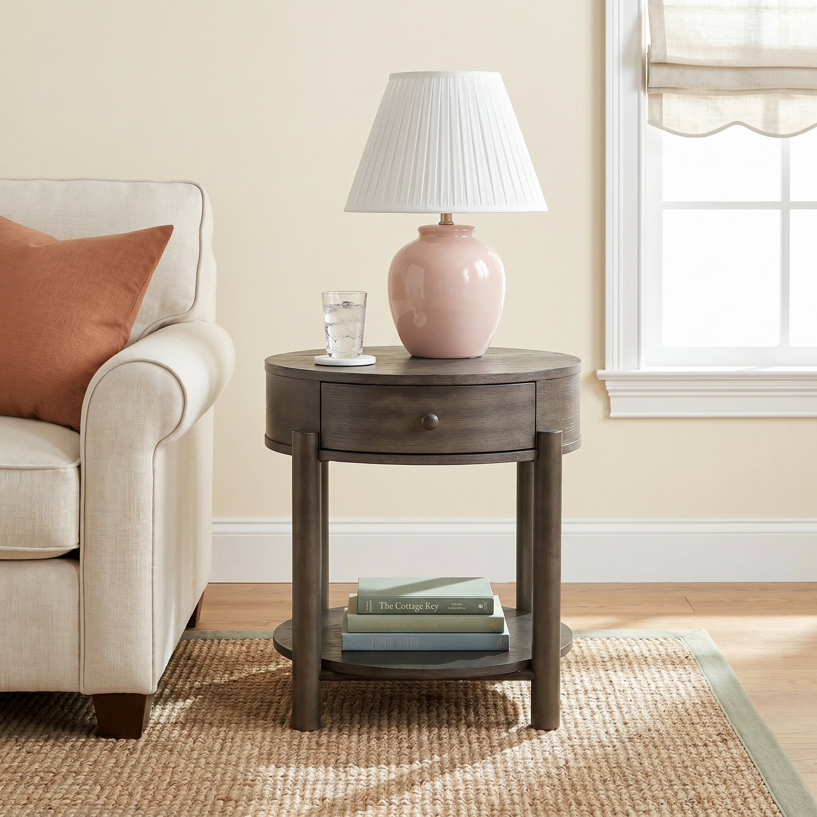 Ostia 24" Oak End Table