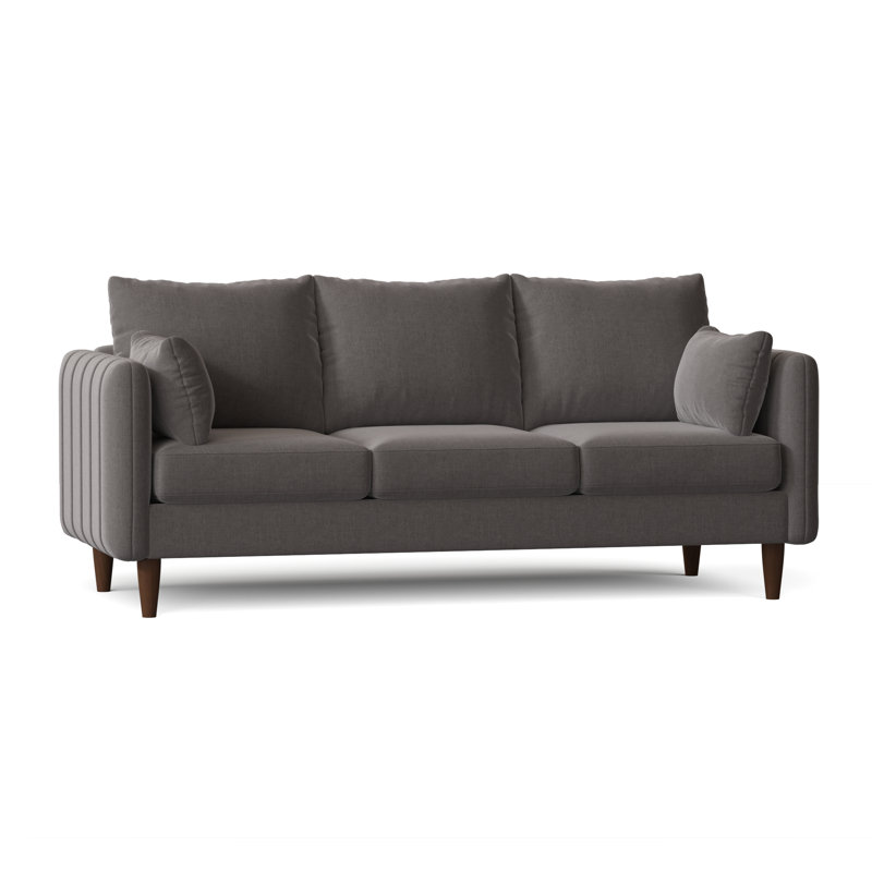 Kaveen Upholstered 83'' Sofa, Walnut, Entice Mist