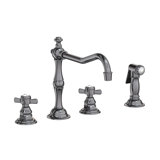 Fairfield Double Handle Kitchen Faucet with Side Spray