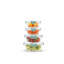 Ensemble de 12 contenants de rangement en verre avec couvercle étanches JoyJolt - vert sauge-114358800