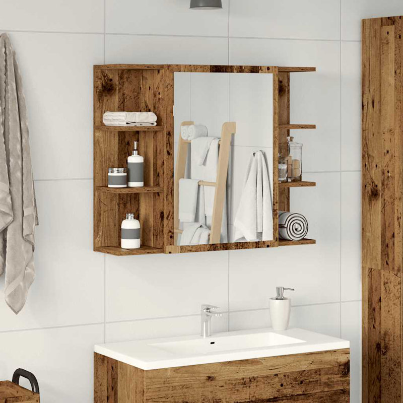 Avrion Bathroom Cabinet, Old Wood