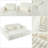 Corduroy Sofa Couch, Sofa Bed with 2 Pillows-1291023497