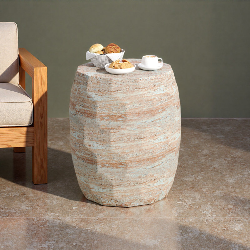 Outdoor/Indoor Lightweight Concrete Side Table