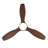 52 Inch Modern Black Ceiling Fan with Light, 3 ABS Blades Remote Control Reversible DC Motor, Dimmable LED Ceiling Fan for Living Room & Bedroom