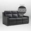 Canapé inclinable en cuir véritable Harpster-110447882
