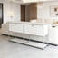 Armoire de rangement moderne, buffet modulaire en métal, crédence de bureau polyvalente en acier et buffet pour le salon, la cuisine et le bureau personnel-334161387