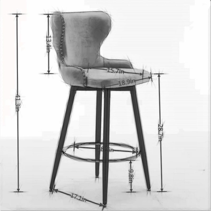 Chaise d'appoint Atilana, Orange