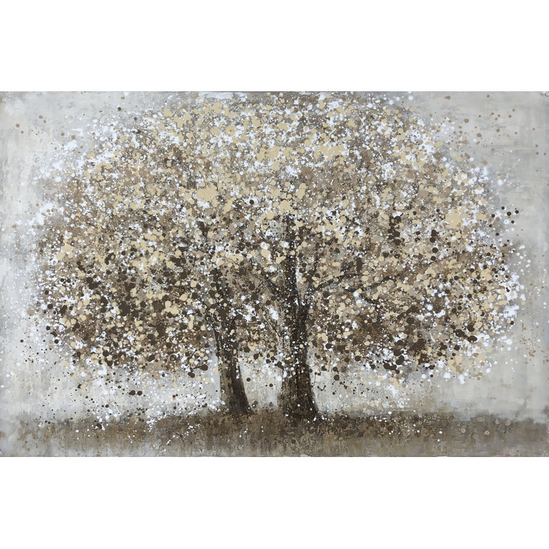 Arbres d'automne - peinture sur toile tendue