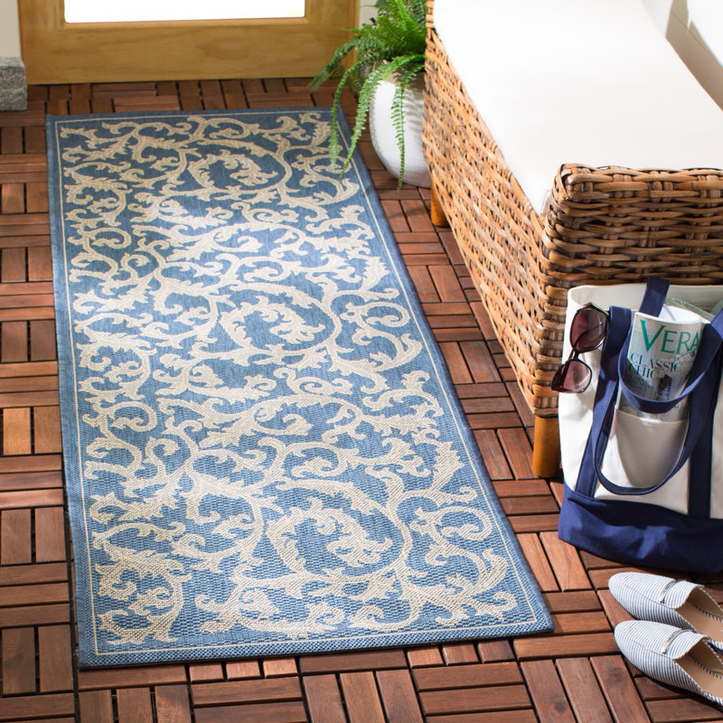 Carolino Performance Floral Indoor/Outdoor Area Rug, Runner 2'3" x 12'