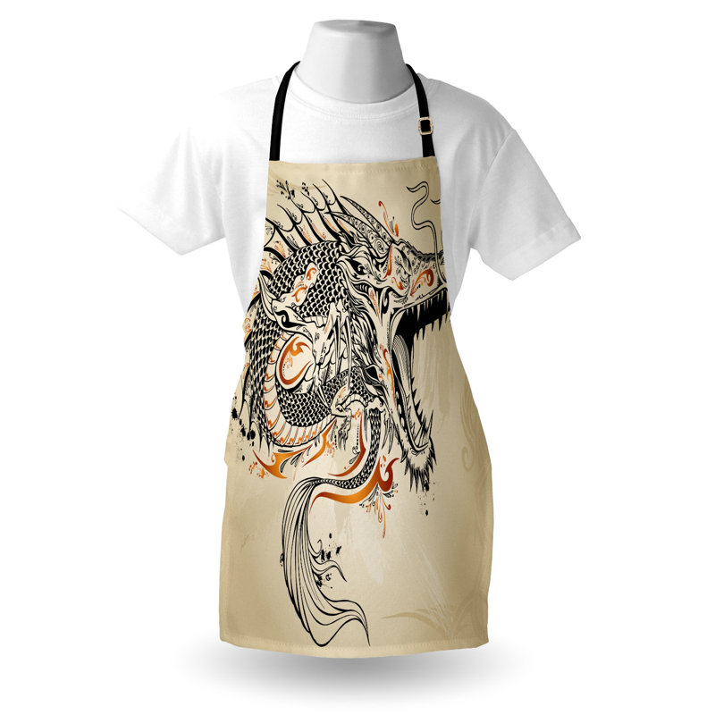 No Pattern Bib Apron