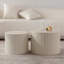 Ensemble de 2 tables basses gigognes Beige