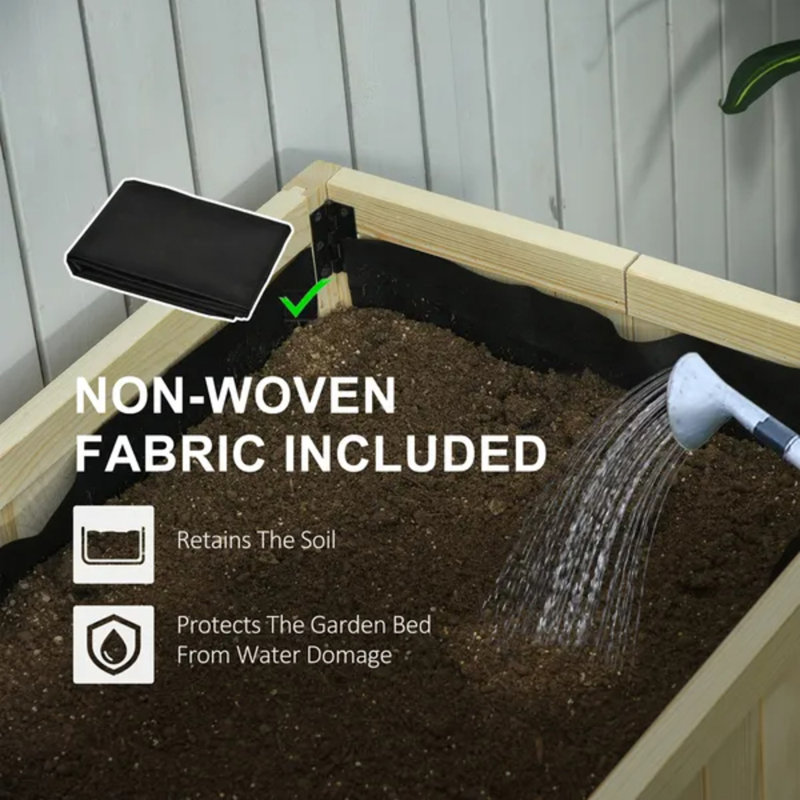 Poste de travail rectangulaire pour jardin pliant