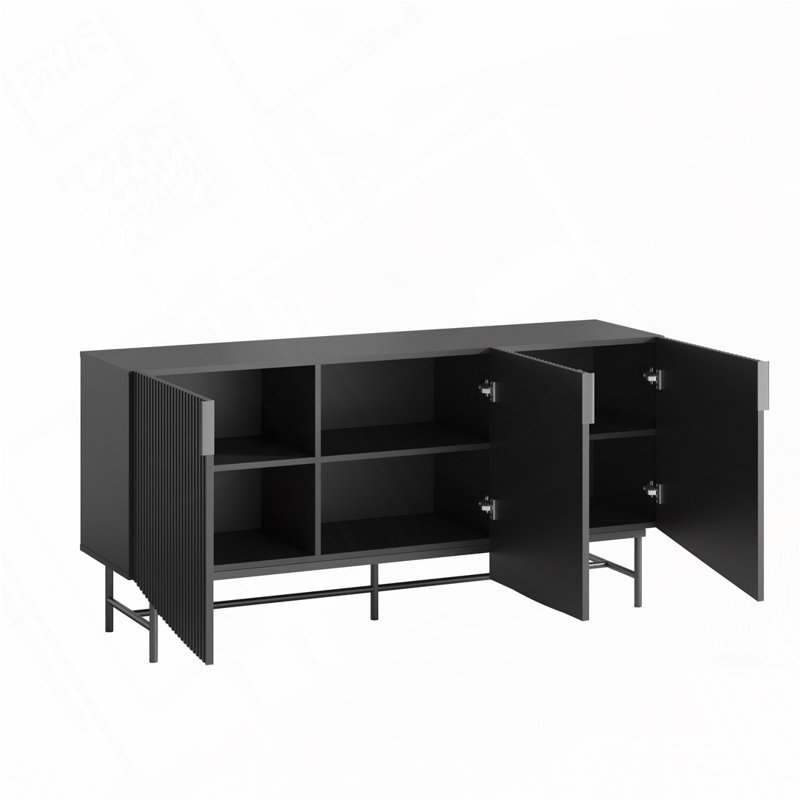 Meuble télé pour meuble télé 75 pouces, Noir
