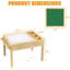 Table lumineuse pour enfants, table d'activités pour enfants 3 en 1 avec rangement, sensoriel à DEL, brique de construction et station d'art avec porte-rouleau de papier pour enfants de 3 ans et plus