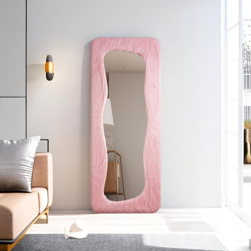 Madielynn Fabric Rectangle Wall Mirror