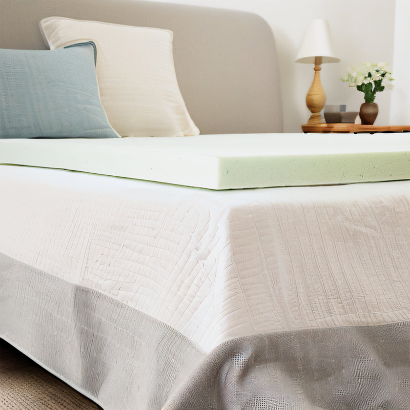 Matelas en mousse viscoélastique moyenne 3 po Alwyn Home Bourland, Double, 2"