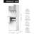 Ikt Top Load Water Dispenser Built-in Ice Maker For 3 Or 5 Gallon 3 Temperature Setting 27 Lbs Daily Capacity Night Light Child Safety Lock White