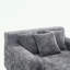 Chaise longue en chenille avec trois coussins et accoudoirs-905995502