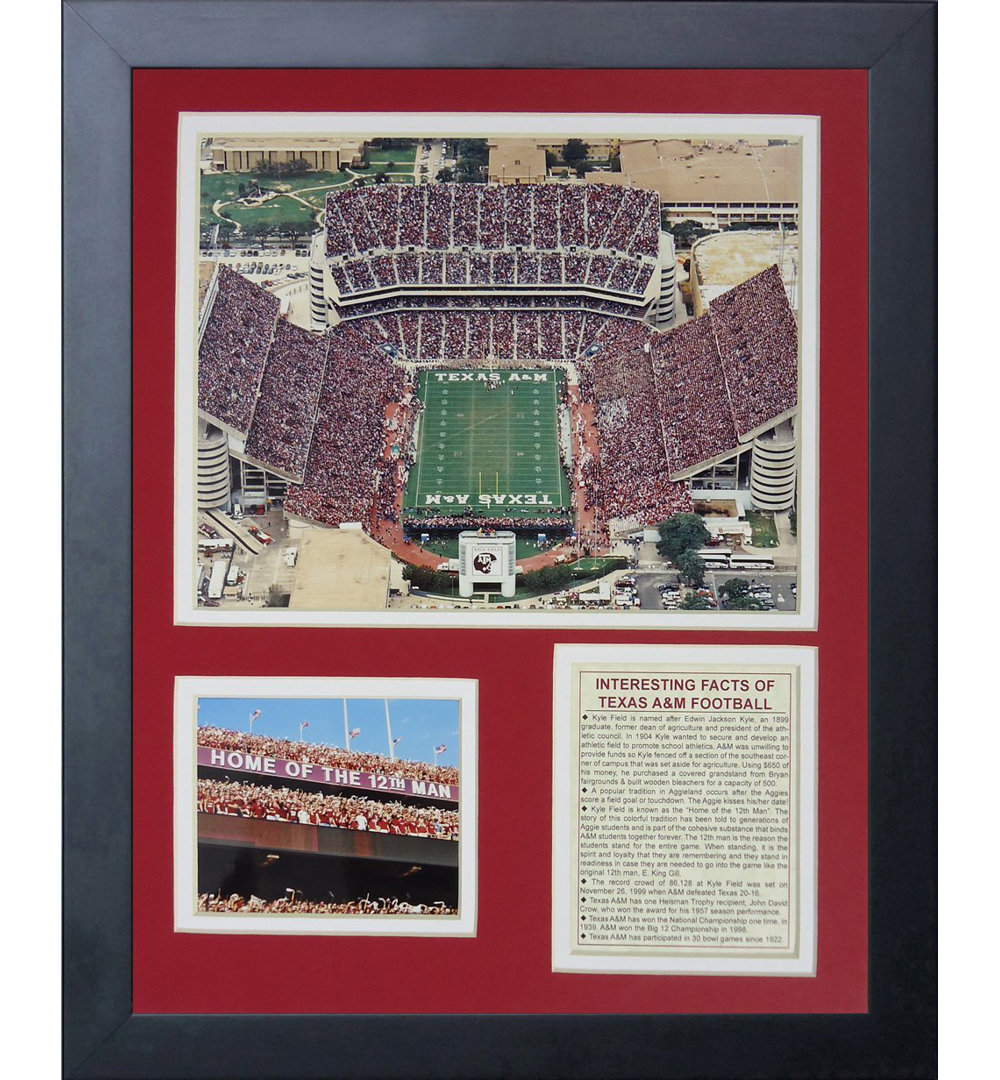 Texas A&M University Kyle Field Framed Memorabilia Legends Never Die