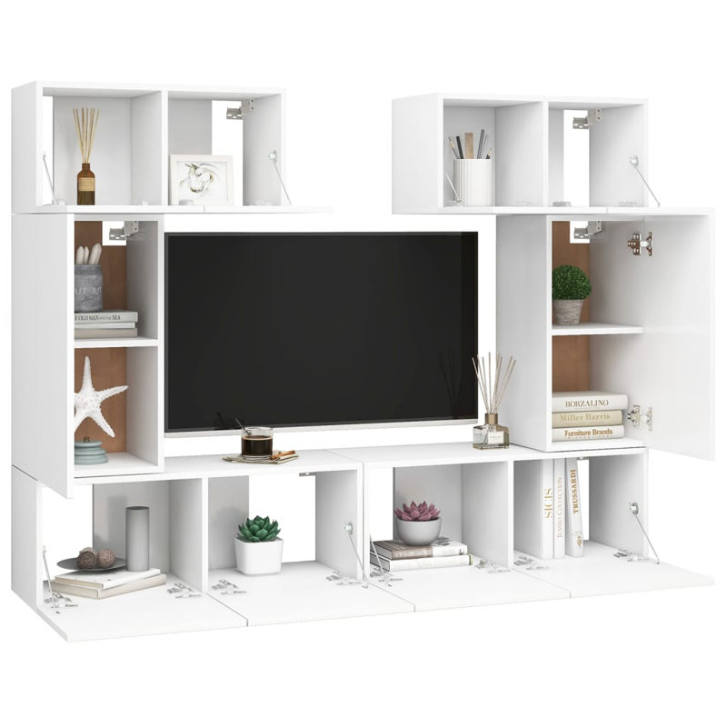 Azaylee TV Stand for TVs up to 32", 30cm H x 60cm W x 30cm D, White