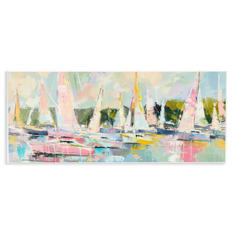 Plaque murale Pastel Sails avec peinture moderne, design by Creative Studio