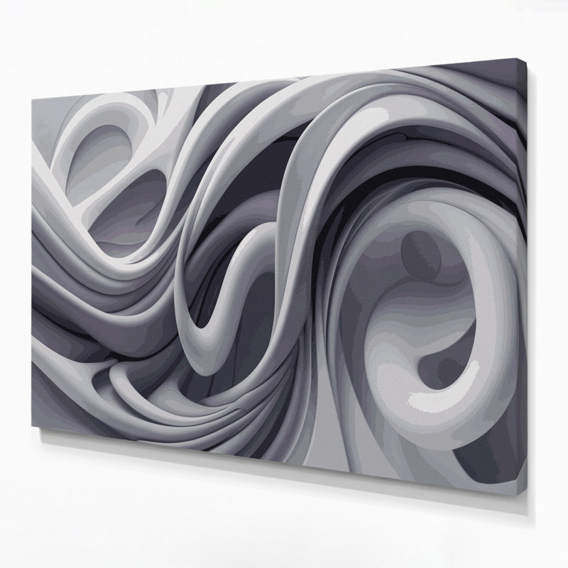 Art mural sur toile Biomorphic Abstraction 12, H 20 po x l 24 po
