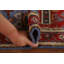 Tapis de couloir oriental bleu / rouge 3x8