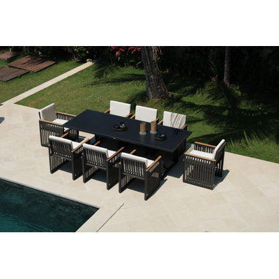 Horizon Outdoor 14 - Piece Dining Set with Cushions