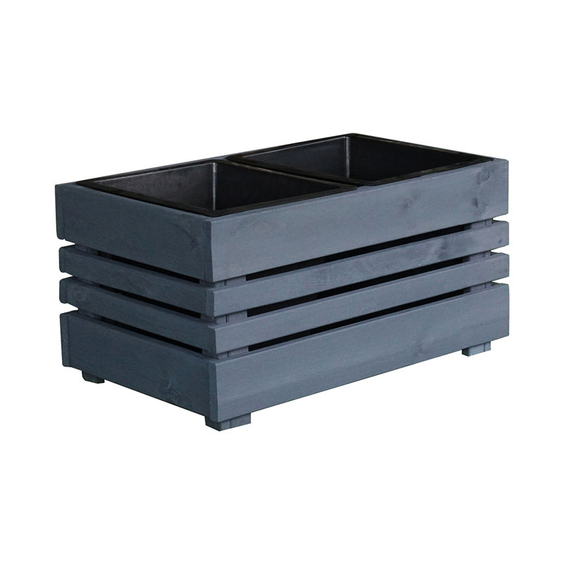 Broshous Wood Planter Box, 32cm H x 62cm W x 39cm D