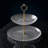 Fedor Glass Two Tier Plate