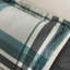 Ensemble de lit 9 pièces en microfibre avec édredon bleu sarcelle / noir, draps assortis, rembourrage, literie étiquetée de couleur unie et lavable à la machine-124576959