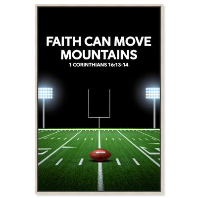 Art mural, toile de fond encadrée argent Art Remedy Faith