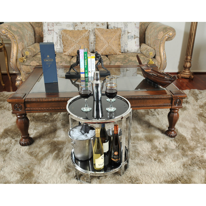 Glass Tray Top End Table