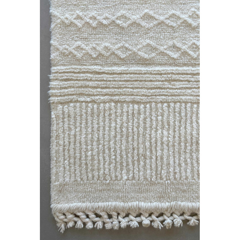 Woolable Kids Handmade Wool Area Rug, Rectangle 4' x 5'6"