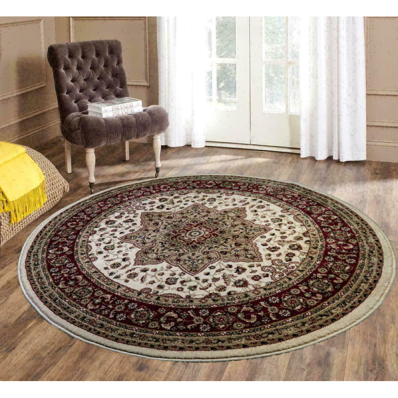 Gillett Oriental Area Rug, Round 120cm