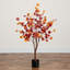 4ft. Pre-Lit Autumn Eucalyptus Artificial Fall Tree with 160 Warm White LED Lights