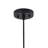 1-Dimmable black gold iron pendant light