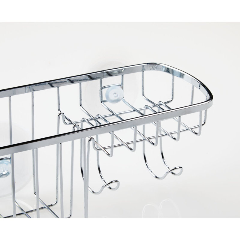 Stainless Steel Suction Mount Shower Organizer Basket