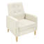 Oka Upholstered Linen Armchair-168119363