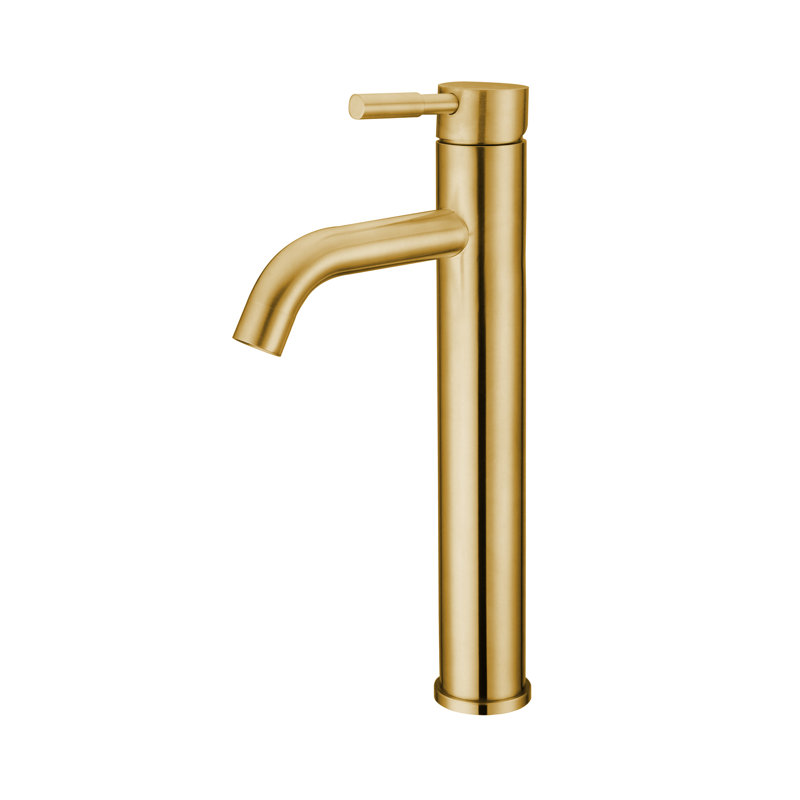 Romanos Single-handle Bathroom Faucet, Brushed Gold