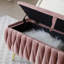 Banc de rangement, repose-pieds rembourré pour la maison-1066119073