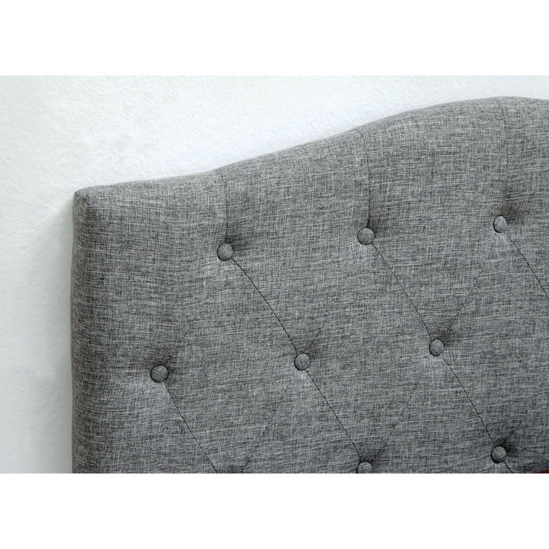 Daegal Upholstered Headboard, Full / Queen, Gray
